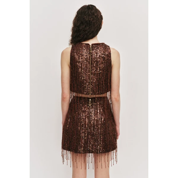 Aje Aire Sequin Skirt, view 5