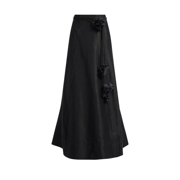 Demi Midi Skirt in Linen