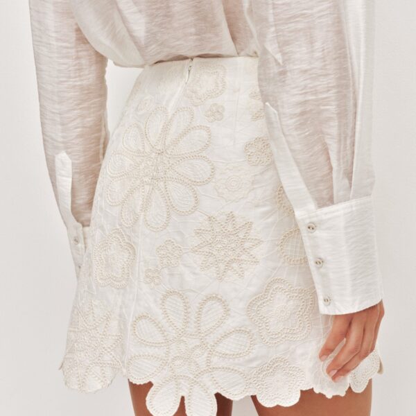 Aje Aus Skirts – structured silhouette with raw femininity from Coveti
