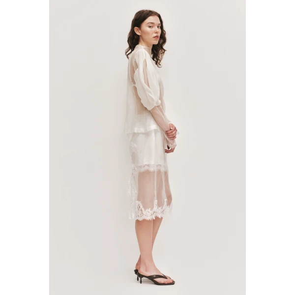 Aje Ophelia Lace Skirt, view 2