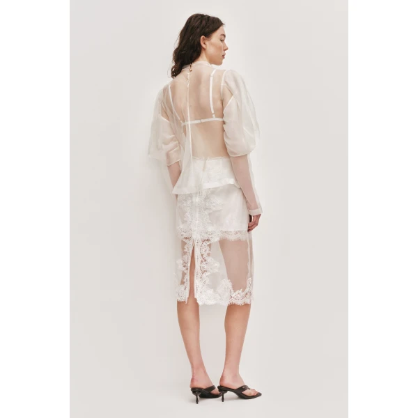Aje Ophelia Lace Skirt, view 6
