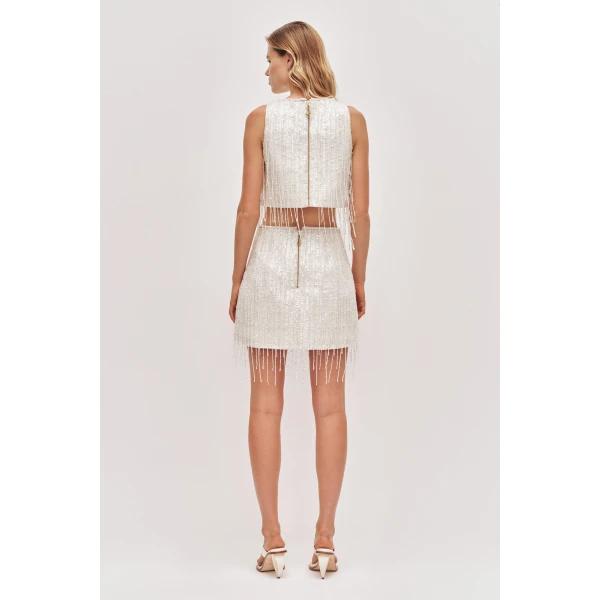 Aje Aire Sequin Top, view 6