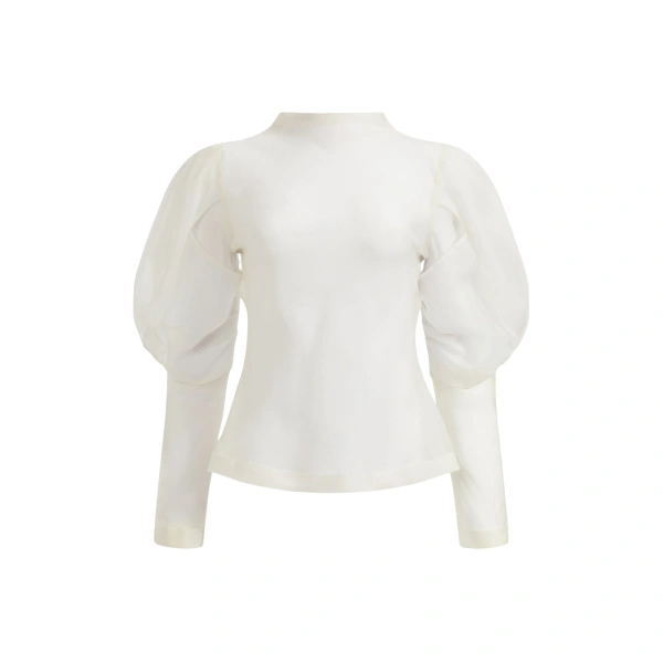 Aje Mirella Organza Long Sleeve Top