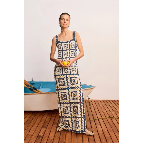 Alemais Dolly Midi Dress  Sustainable Dresses with Alemais print - Coveti Australian Designer