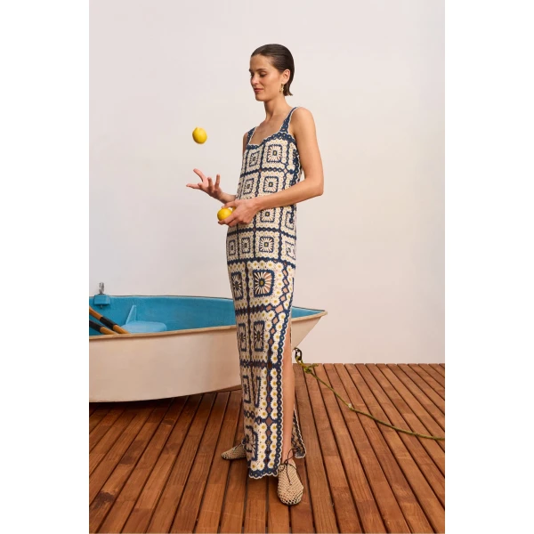 Alemais Dolly Midi Dress  Sustainable Dresses with Alemais print - Coveti Australian Designer