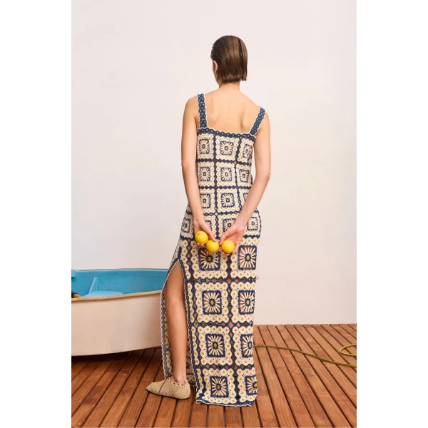 Alemais Dolly Midi Dress  Sustainable Dresses with Alemais print - Coveti Australian Designer