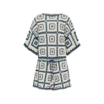 Alemais Dolly Playsuit  Sustainable Beachwear with Alemais print - Coveti Australian Designer