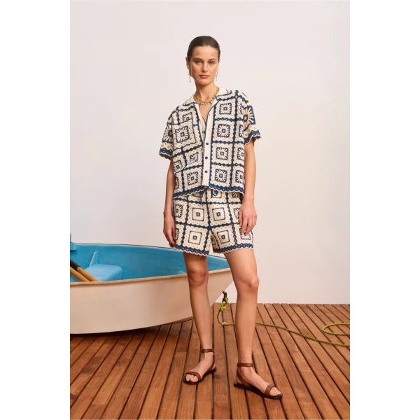 Alemais Dolly Shirt  Sustainable Tops with Alemais print - Coveti Australian Designer