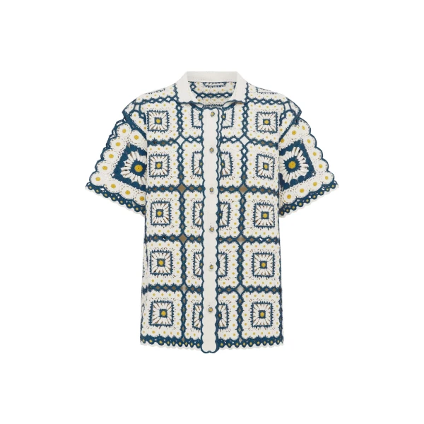 Alemais Dolly Shirt  Sustainable Tops with Alemais print - Coveti Australian Designer