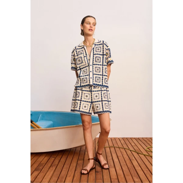 Alemais Dolly Short  Sustainable Shorts with Alemais print - Coveti Australian Designer