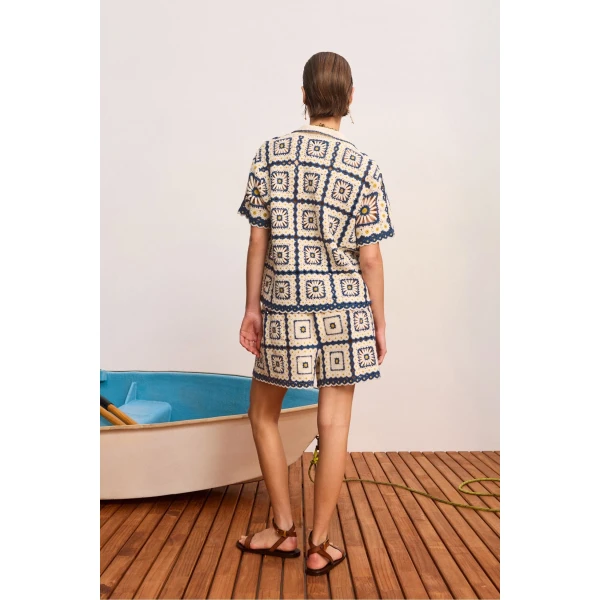Alemais Dolly Short  Sustainable Shorts with Alemais print - Coveti Australian Designer
