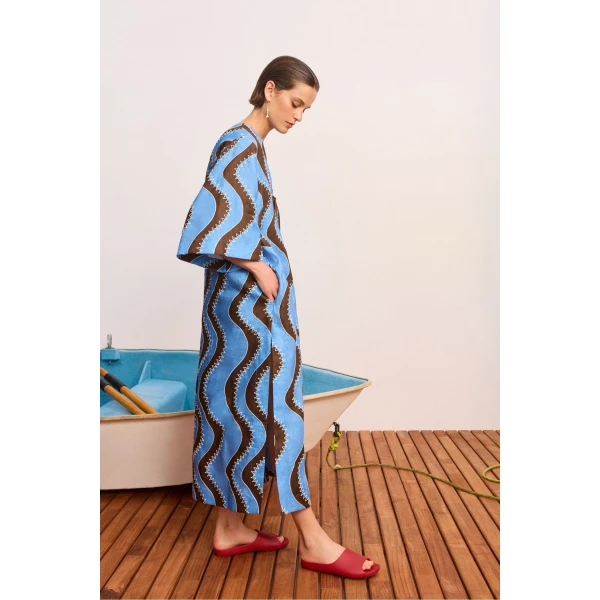 Alemais Frankie Midi Dress  Sustainable Dresses with Alemais print - Coveti Australian Designer
