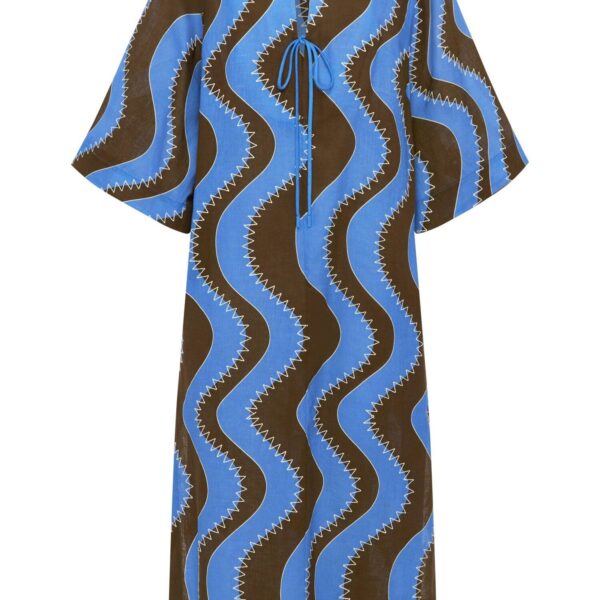 Alemais Frankie Midi Dress  Sustainable Dresses with Alemais print - Coveti Australian Designer