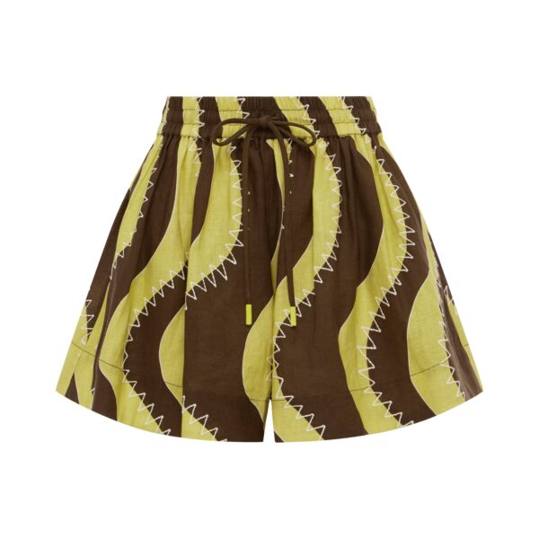 Alemais Frankie Short  Sustainable Shorts with Alemais print - Coveti Australian Designer