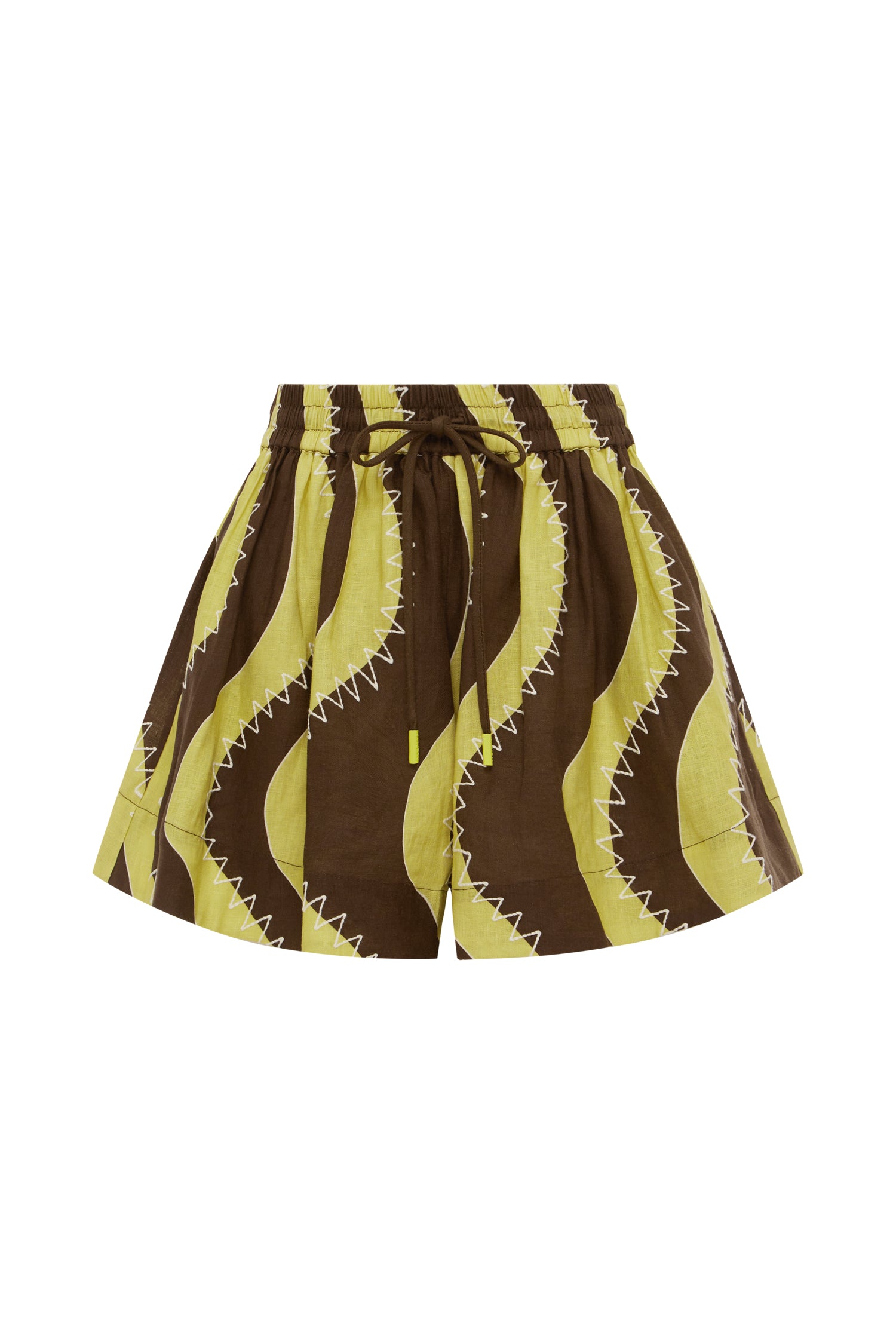 Alemais Frankie Short  Sustainable Shorts with Alemais print - Coveti Australian Designer