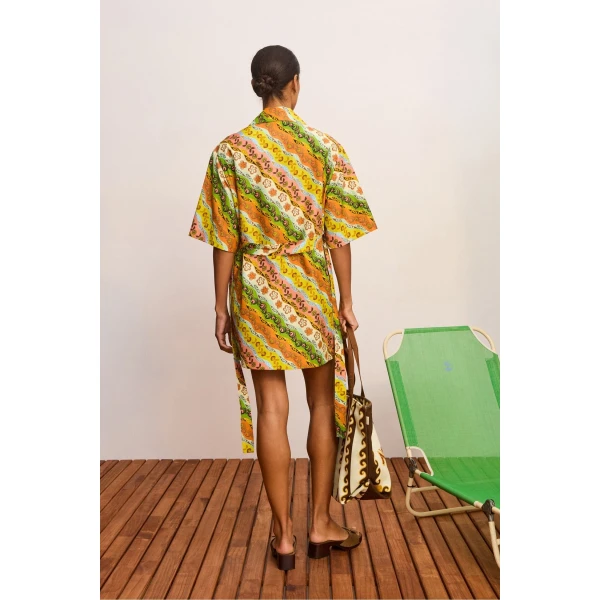 Alemais Janine Mini Dress  Sustainable Dresses with Alemais print - Coveti Australian Designer