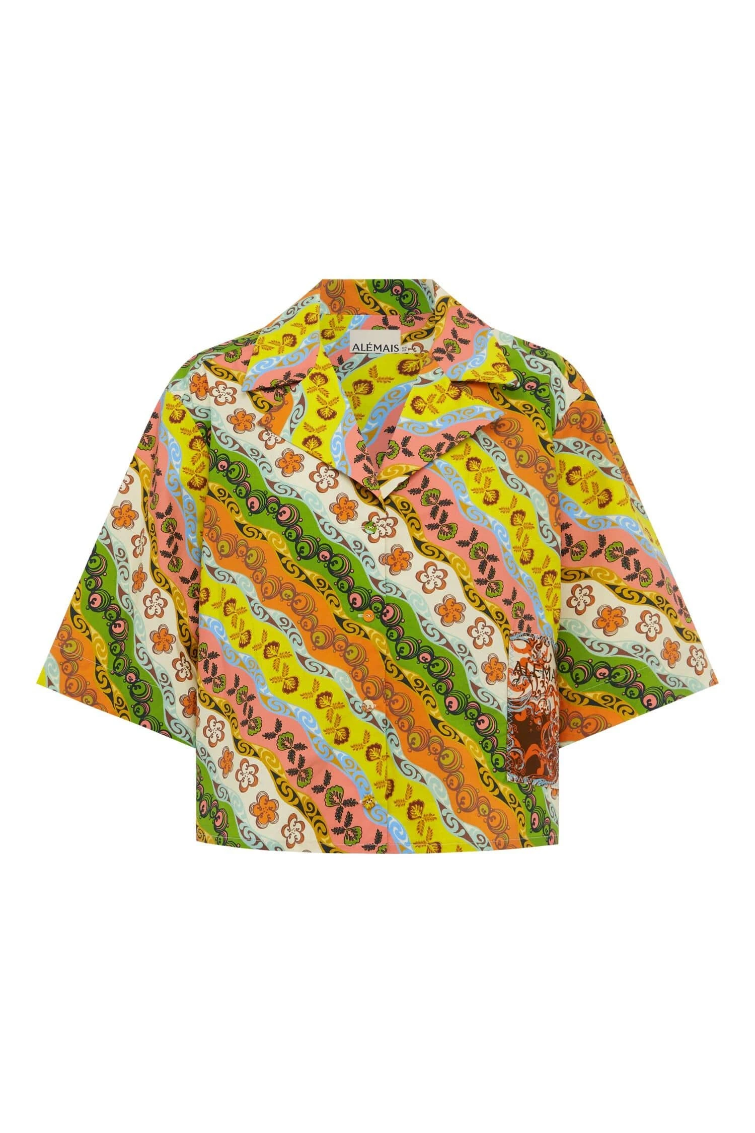 Janine Shirt by Alemais - Tops Alemais Janine Shirt Sustainable Tops with Alemais print - Coveti Australian Designer