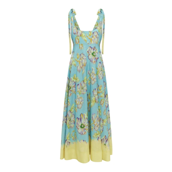 Alemais Jerry Ballet Midi Dress  Sustainable Dresses with Alemais print - Coveti Australian Designer