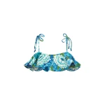 Alemais Margo Ruffle Top  Sustainable Tops with Alemais print - Coveti Australian Designer
