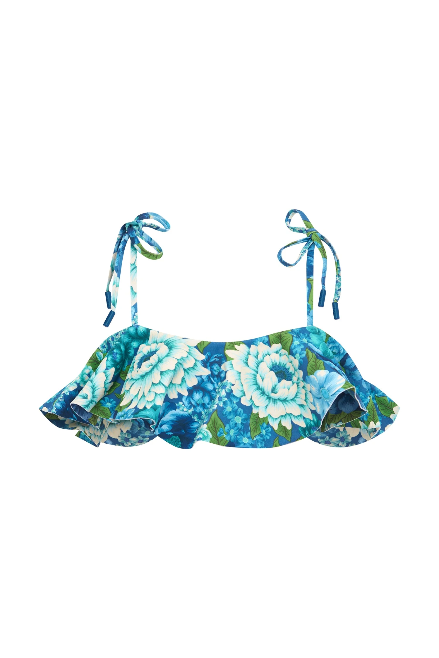 Margo Ruffle Top by Alemais - Tops Alemais Margo Ruffle Top Sustainable Tops with Alemais print - Coveti Australian Designer
