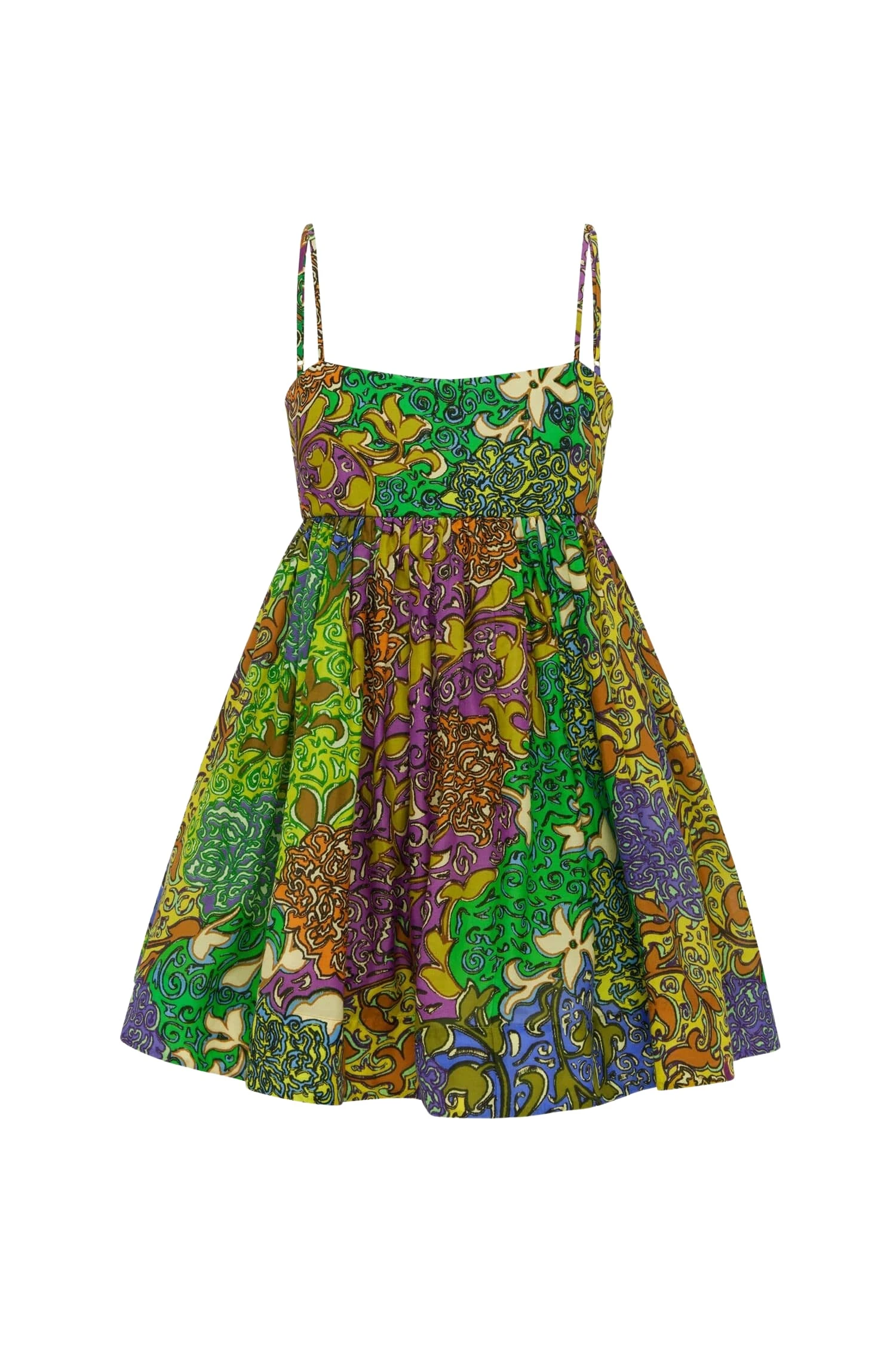Alemais-Marnie-Mini-Dress-Multicolour-Dresses-coveti56671_nobg Alemais Marnie Mini Dress Sustainable Dresses with Alemais print - Coveti Australian Designer