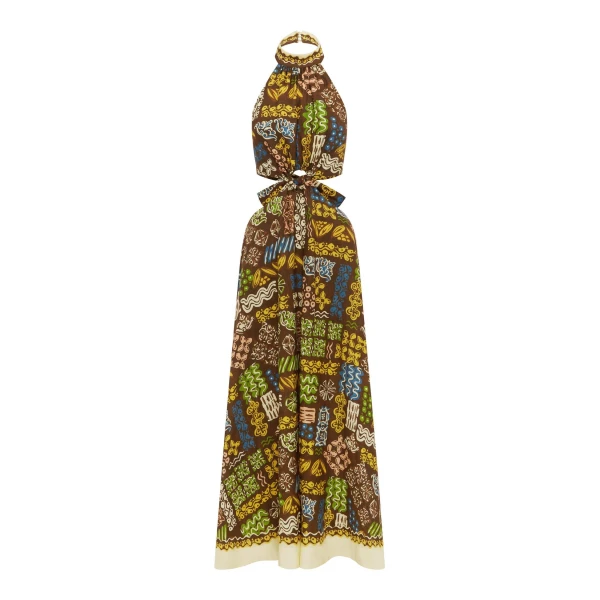 Alemais Minnie Midi Dress  Sustainable Dresses with Alemais print - Coveti Australian Designer
