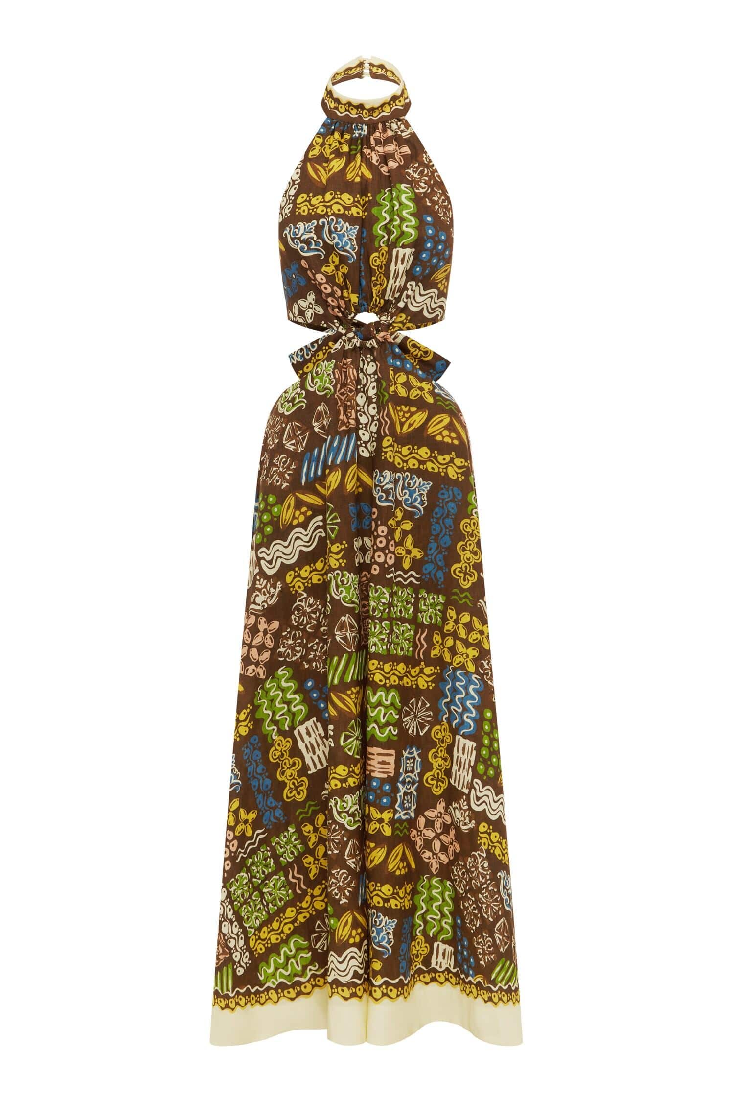 Alemais Minnie Midi Dress  Sustainable Dresses with Alemais print - Coveti Australian Designer