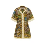 Alemais Minnie Mini Dress  Sustainable Dresses with Alemais print - Coveti Australian Designer