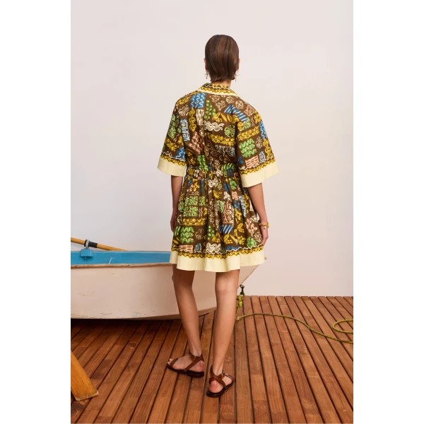 Alemais Minnie Mini Dress  Sustainable Dresses with Alemais print - Coveti Australian Designer