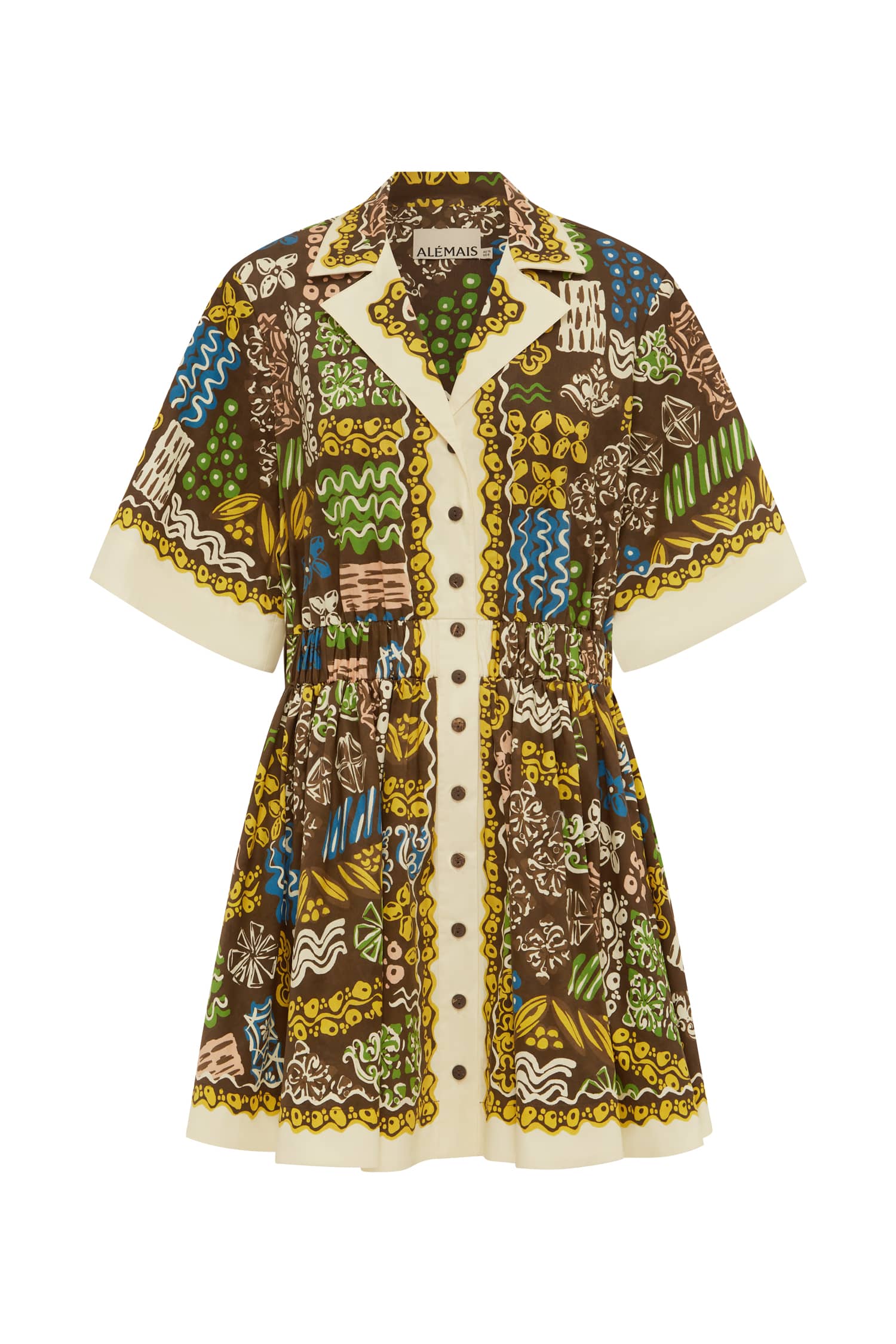 Alemais Minnie Mini Dress  Sustainable Dresses with Alemais print - Coveti Australian Designer