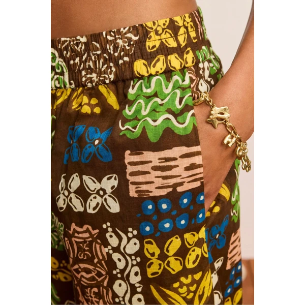 Alemais Minnie Pant  Sustainable Pants with Alemais print - Coveti Australian Designer