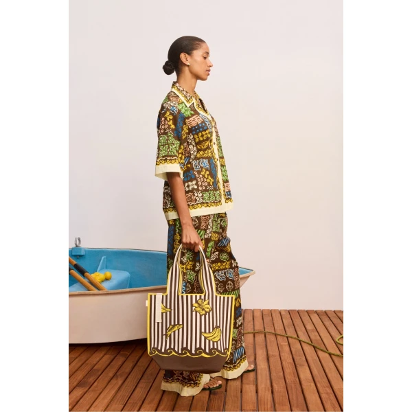 Alemais Minnie Shirt  Sustainable Tops with Alemais print - Coveti Australian Designer