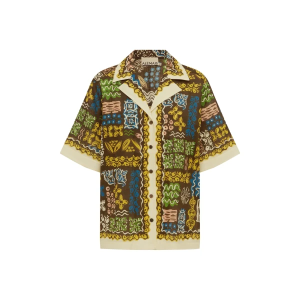 Alemais Minnie Shirt  Sustainable Tops with Alemais print - Coveti Australian Designer