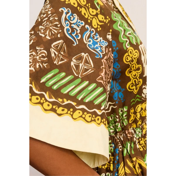 Alemais Minnie Shirtdress  Sustainable Dresses with Alemais print - Coveti Australian Designer