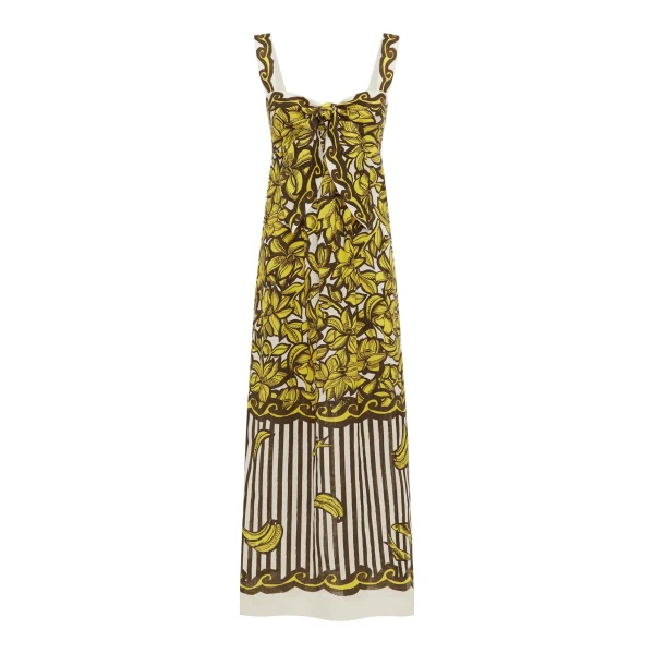 Alemais Mona Midi Dress  Sustainable Dresses with Alemais print - Coveti Australian Designer