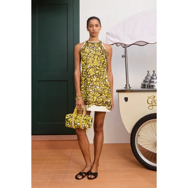 Alemais Mona Mini Dress  Sustainable Dresses with Alemais print - Coveti Australian Designer