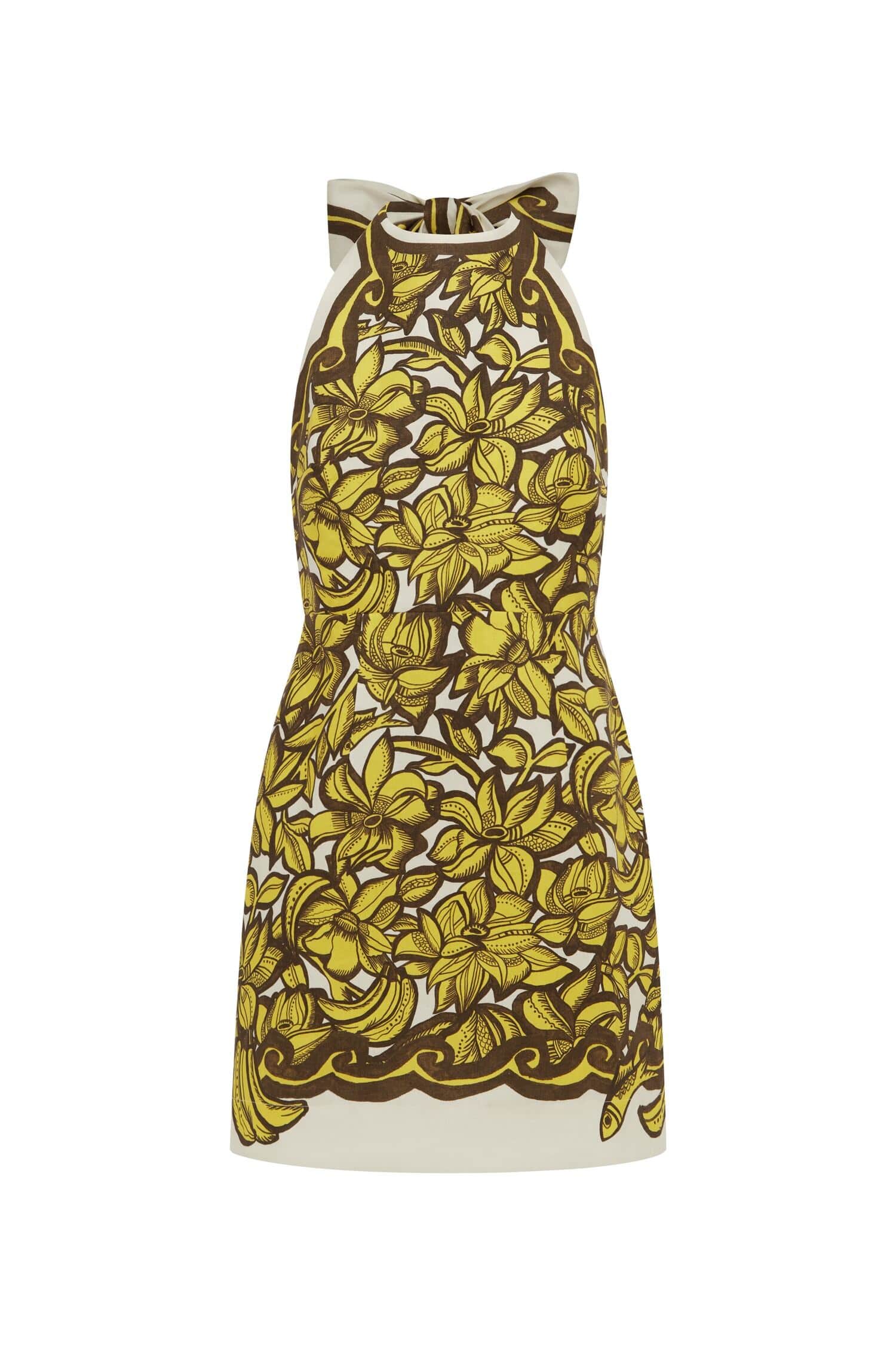 Alemais Mona Mini Dress  Sustainable Dresses with Alemais print - Coveti Australian Designer