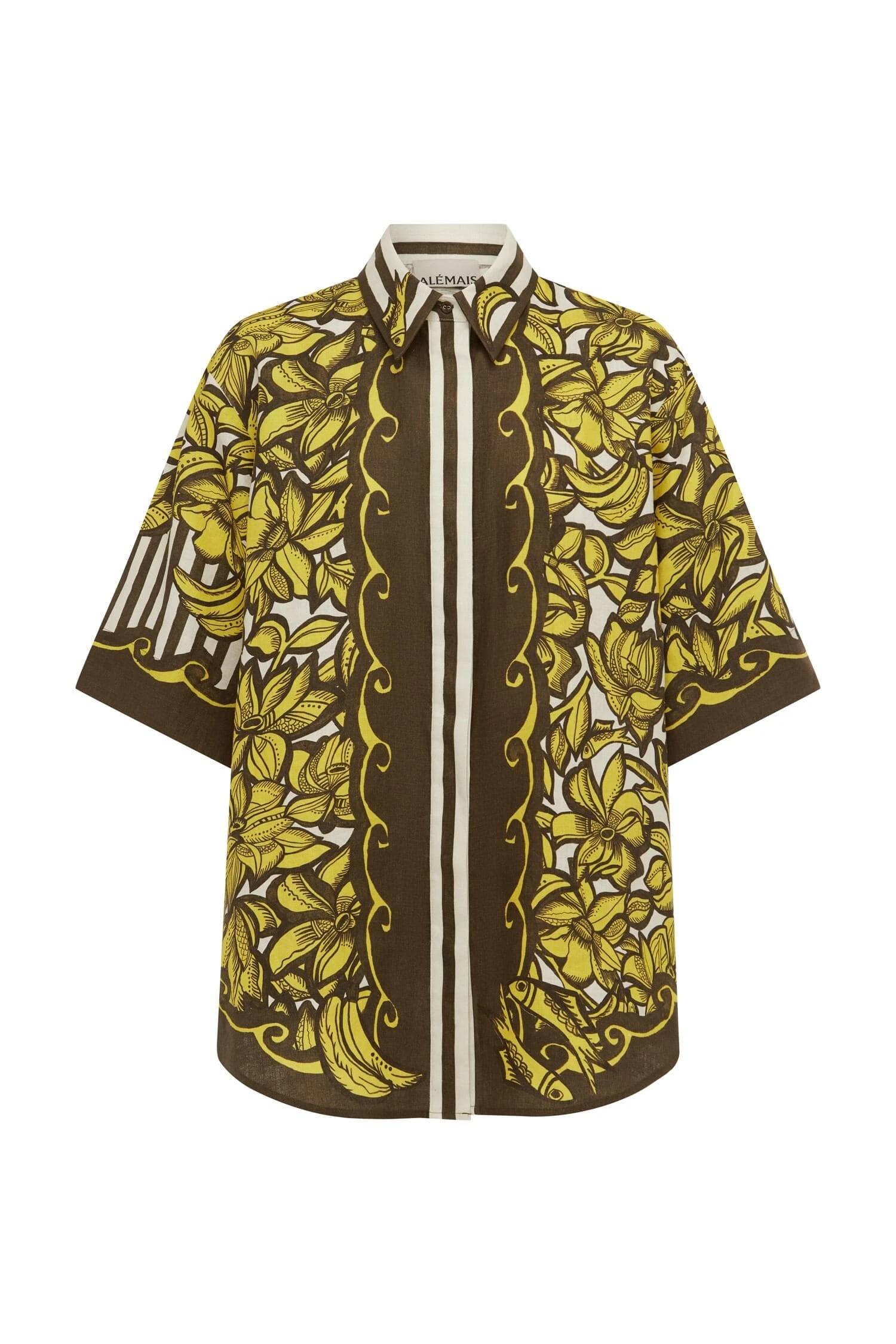 Mona Shirt by Alemais - Tops Alemais Mona Shirt Sustainable Tops with Alemais print - Coveti Australian Designer