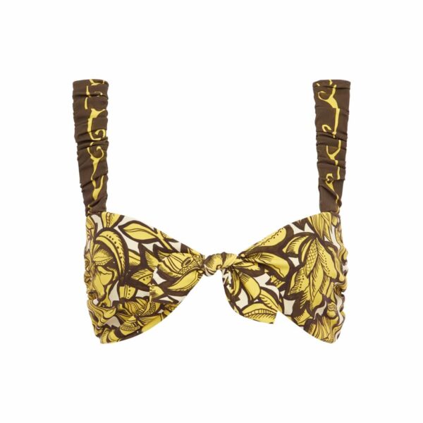 Alemais Mona Tie Bikini Top  Sustainable Tops with Alemais print - Coveti Australian Designer