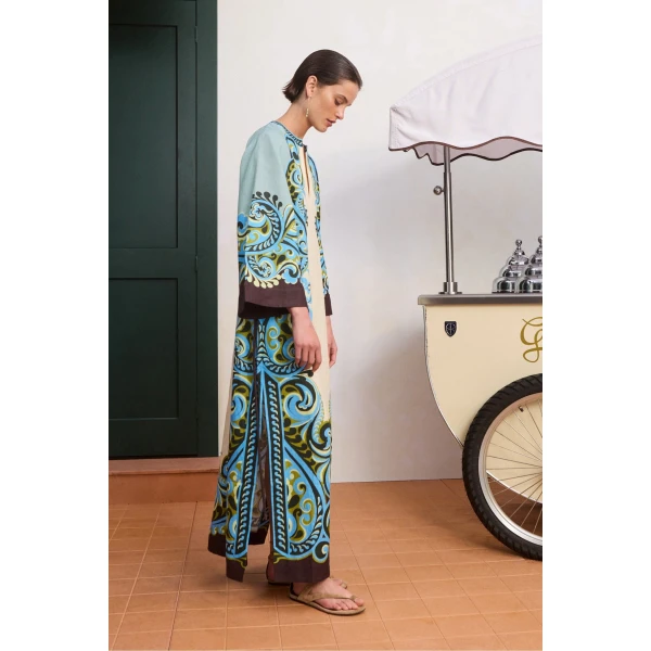 Alemais Natalia Midi Dress  Sustainable Dresses with Alemais print - Coveti Australian Designer