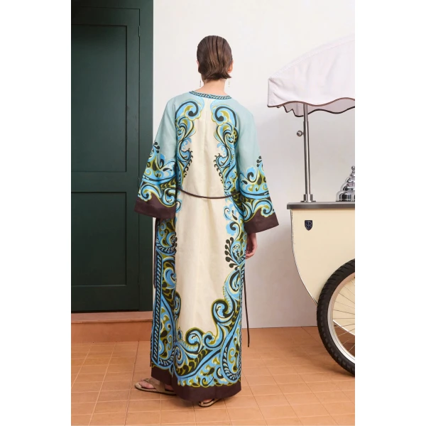 Alemais Natalia Midi Dress  Sustainable Dresses with Alemais print - Coveti Australian Designer