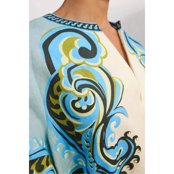 Alemais Natalia Mini Dress  Sustainable Dresses with Alemais print - Coveti Australian Designer