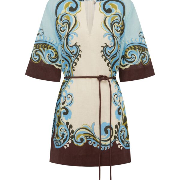 Alemais Natalia Mini Dress  Sustainable Dresses with Alemais print - Coveti Australian Designer