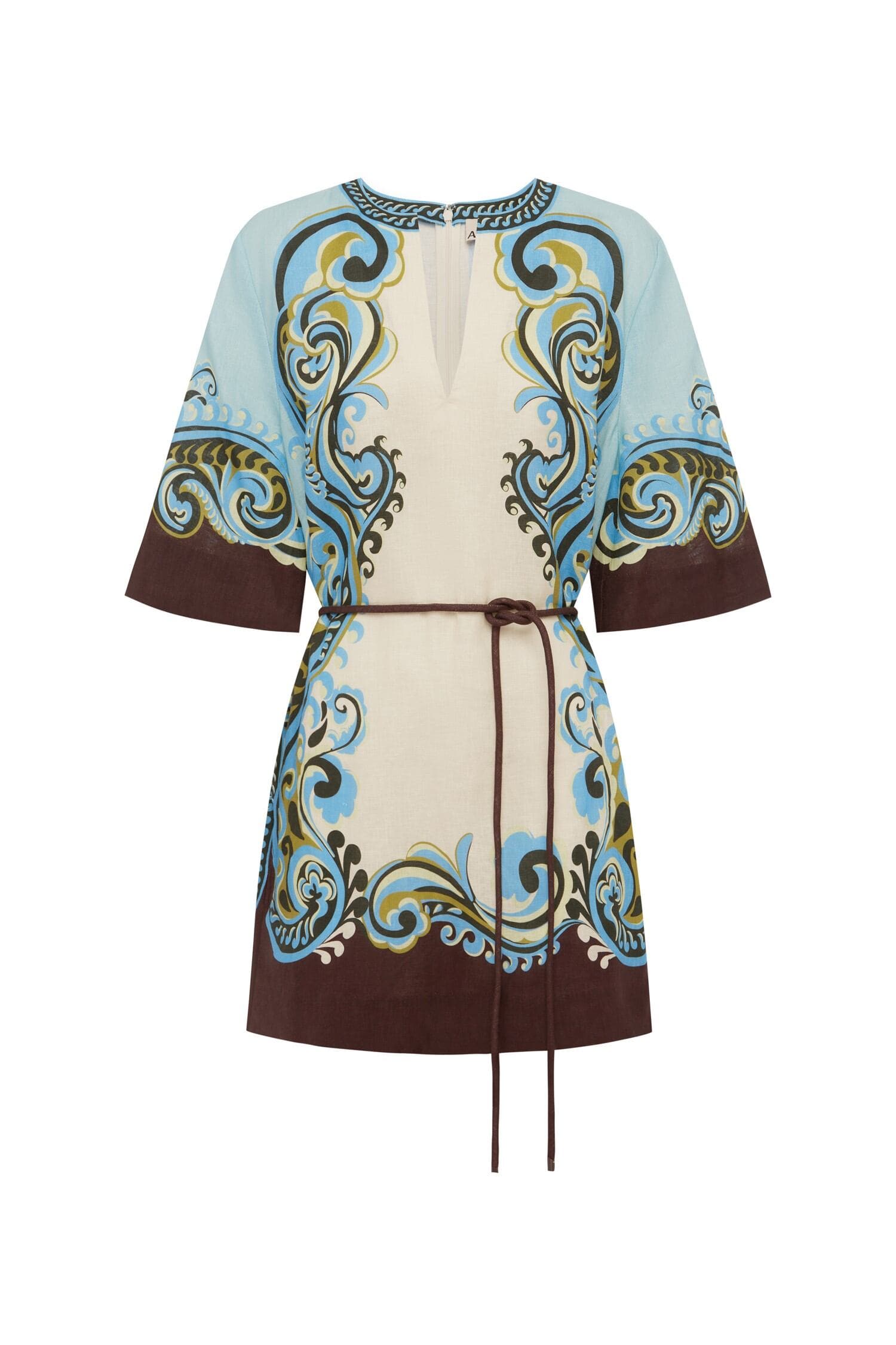 Alemais Natalia Mini Dress  Sustainable Dresses with Alemais print - Coveti Australian Designer