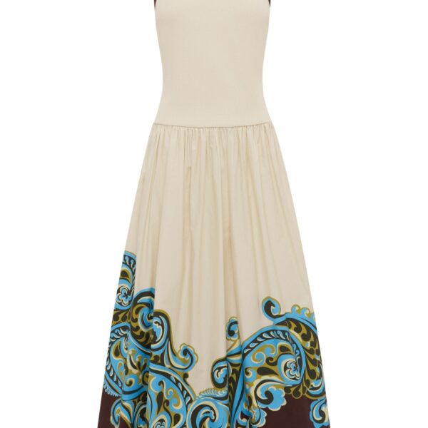 Alemais Natalia Tank Midi Dress  Sustainable Dresses with Alemais print - Coveti Australian Designer