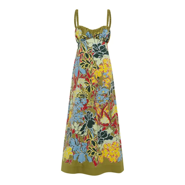 Alemais Solstice Midi Dress  Sustainable Dresses with Alemais print - Coveti Australian Designer
