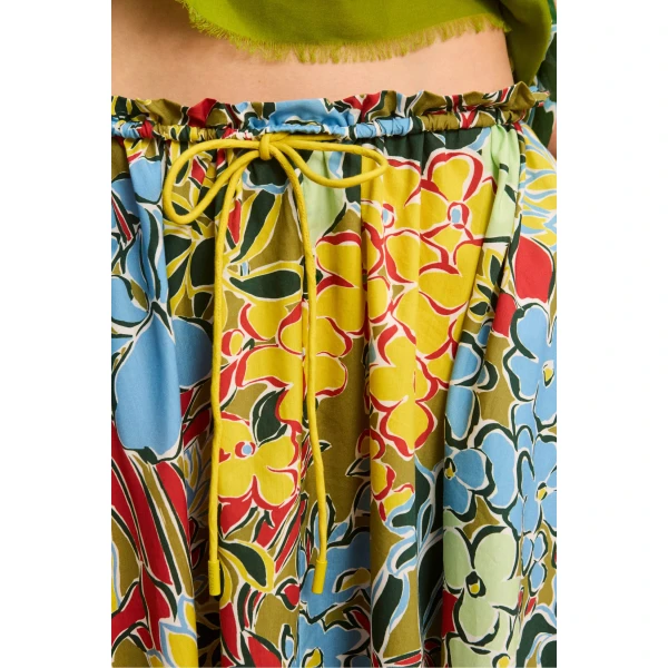 Alemais Solstice Midi Skirt  Sustainable Skirts with Alemais print - Coveti Australian Designer