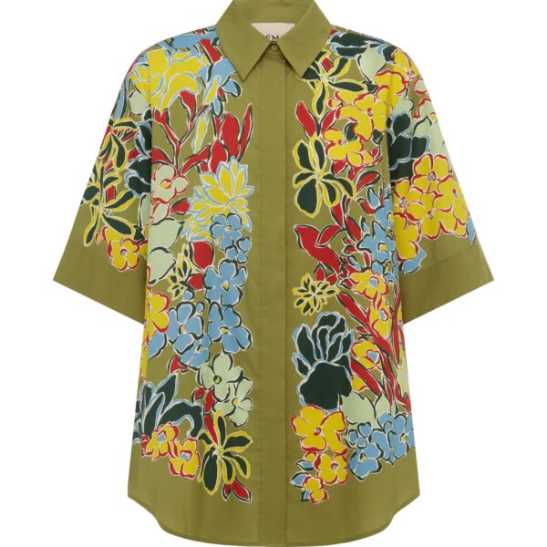 Alemais Solstice Shirt  Sustainable Tops with Alemais print - Coveti Australian Designer