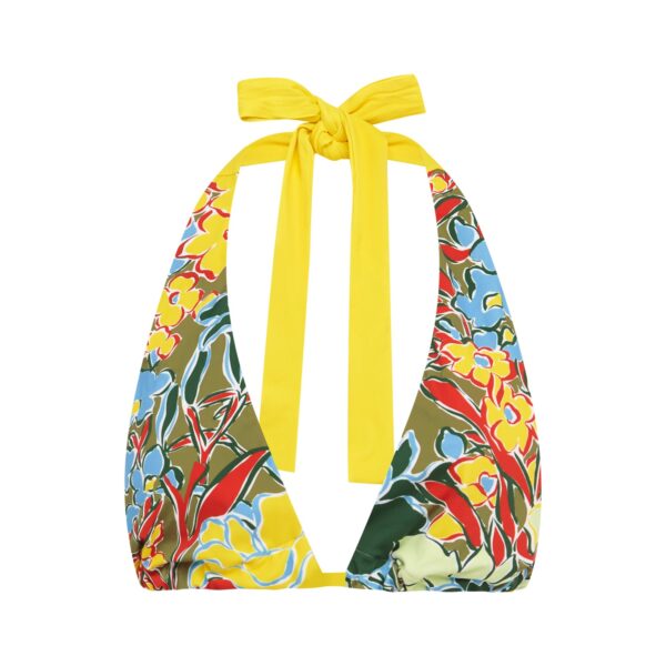 Alemais Solstice Wide Triangle Top  Sustainable Tops with Alemais print - Coveti Australian Designer