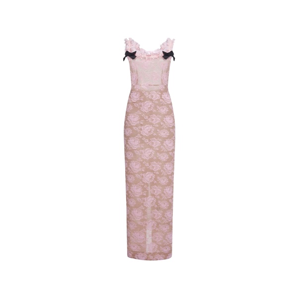 Alessandra Rich Lace Evening Slip Dress